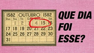 Papa Gregório XIII introduz calendário gregoriano  Hoje na História 15101582 [upl. by Nezam]