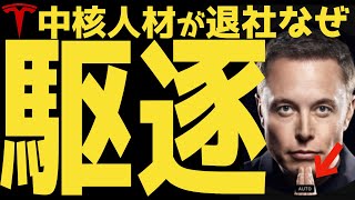 【駆逐】テスラ中核人材の退社がこの時期に行われた理由  テスラ株全力ちゃんねるのタイツ alltsla [upl. by Yerffej]