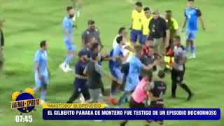 ¡Amistoso termina en PELEA CAMPAL 💥🥊 Así fue el bochornoso momento 🫣 entre Guabira y Bolivar 👇 [upl. by Hako]