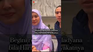 Begini reaksi Intan ladyana bila kena sakat dengan Harris alif [upl. by Hermes]