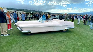 Morning walk through the 2023 Pebble Beach Concours d’Elegance  All CARS [upl. by Halette]