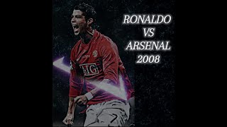 Ronaldo vs arsenal 2008 [upl. by Selij743]