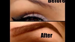 EYEBROW HELP GRADIENT EYEBROW TUTORIAL [upl. by Ecinaej]