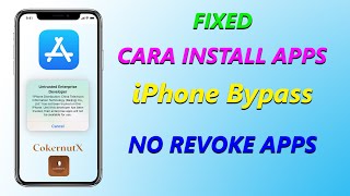 CARA INSTALL APLIKASI IPHONE BYPASS ICLOUD dan JAILBREAK FIX REVOKE APPS [upl. by Lorraine171]