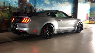 2020 Mustang GT500 CFTP Cold Start Iconic Silver obspsd [upl. by Damha]