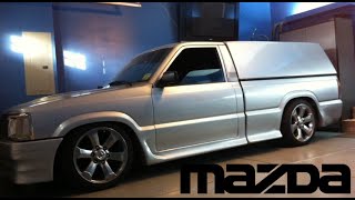 Mazda B2200 Minitruck Bagged Shaved Bass OrionMOV [upl. by Blank]