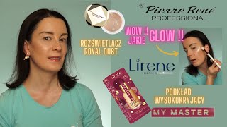 Lirene podkład MY MASTER  Pierre Rene rozświetlacz Royal Dust WOW Jakie GLOW [upl. by Acim]