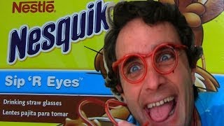 Drinking Glasses for Chocolate Milk  Nesquik Sip R Eyes Review  Konas Vlog  Konas2002 [upl. by Anala]