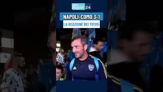 Napoli Como 31 guardate la REAZIONE dei tifosi NAPOLETANI 👌💙 [upl. by Kristos]