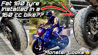 Most modified N160 with 180 sec fat tyre 😱 Full installation video modification [upl. by Leimaj]