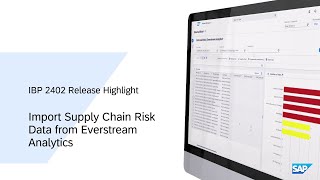 Import Supply Chain Risk Data from Everstream Analytics [upl. by Nialb]