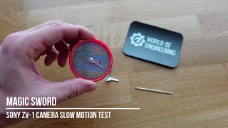 Magic Sword  Slow motion 250 500 and 1000 fps  Sony ZV1 Camera Test [upl. by Alyosha652]