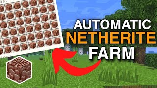 Working 120 AUTOMATIC MINECRAFT NETHERITE FARM Tutorial BEDROCK  MINECRAFT DIAMOND FARM carvs [upl. by Yoral]