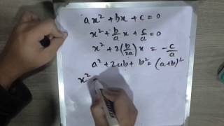 Derivation of quadratic formula in UrduHindi [upl. by Stavro140]