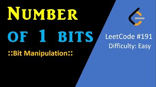 Number of 1 Bits LeetCode  Bit Manipulation  Software Engineering Interview Question [upl. by Warrick]