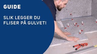 Få det gjort  Baderom  Slik legger du fliser på gulvet [upl. by Yurt]