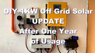 DIY 1KW 24V Offgrid Solar  Update After a Year [upl. by Selden]