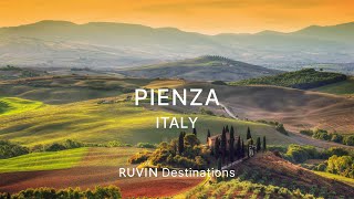 Pienza  Val dOrcia valley Tuscany  Italy  Walking Tour in 4K 2019 [upl. by Oninrutas687]