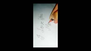 l love yoy ma writing art youtube handwriting foryou [upl. by Nadroj]