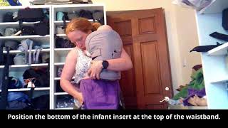 HOW TO Use a Tula with the Infant Insert [upl. by Nitreb]