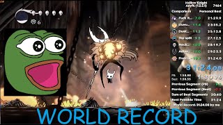 WORLD RECORD Hollow Knight Any in 3124 I did it [upl. by Anan]