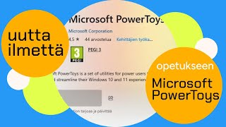 Tietokoneella opettamiseen uutta ilmettä  Microsoft PowerToys [upl. by Ahter]