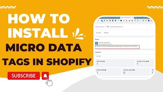 How to install microdata tags on your Shopify website [upl. by Eryt517]