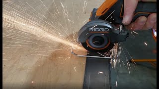 Using the RIDGID Sub Compact Cordless Multi Material Saw [upl. by Twyla115]