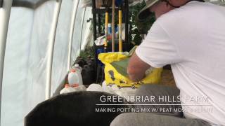 Making Potting Mix with Peat Moss and Perlite [upl. by Alyak572]