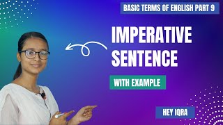 Imperative Sentences with examples  Imperative Sentences in English Grammar  Hey Iqra [upl. by Viguerie]