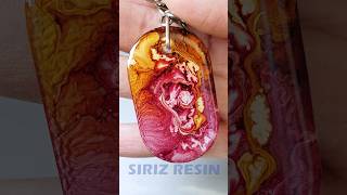 Resin red and orange shortvideo resin resinart epoxy [upl. by Westney]