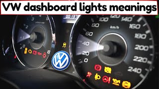 Volkswagen Warning lights Explained All symbols amp indicators – What they Mean [upl. by Shantha158]