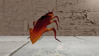 Dancing cockroach meme but i tried to make it in blender [upl. by Naga]