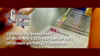 GT Cytotoxicity assessment of MDAMB231 breast cancer cells on screenprinted GCP substrate [upl. by Tormoria600]