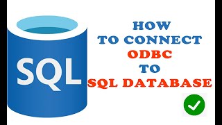 HOW TO SETUP ODBC DRIVER CONNECTION TO MSSQL DATABASE [upl. by Almire]