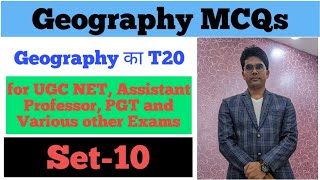 Set 10 II Geomorphology MCQs T20 Series II UGC NET PGT GDC Assistant professor DSSSB NVS KVS [upl. by Mcfarland]