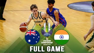 Australia v India  Full Basketball Game  FIBA U16 Asian Championship 2023 [upl. by Gebler]