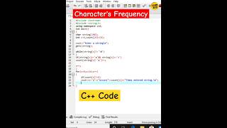 Discover C Program to COUNT Character Frequency [upl. by Myrle480]