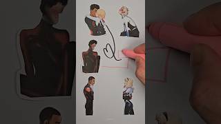 Spider Man Verse 3 Miles Morales and Gwen Line Puzzle Craft shorts art spiderman [upl. by Octavie]