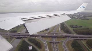 KLM MD11 approaching Polderbaan at Amsterdam Schipol Airport [upl. by Custer]