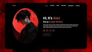 Create A Portfolio Website Using HTML and CSS Only  Easy Tutorial [upl. by Notyarb]