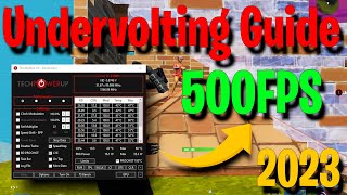 UPDATED 2023 How to Undervolt Your Laptop and Get 500 FPS in FortniteThrottle Stop [upl. by Sacci621]