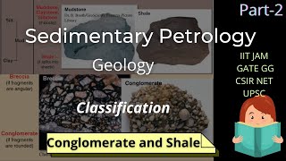 Sedimentary Petrology  Part2 Classification  Conglomerate and Shale  Geology  Geography [upl. by Anaimad]