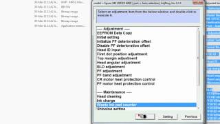 Epson ME620 วิธีการใช้โปรแกรม adjustment program โดยคอมพิวท์ [upl. by Rayner]
