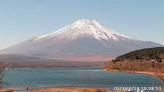 【LIVE】山中湖からの「富士山ライブカメラ」 quotmount fuji live cameraquot from Lake Yamanakako [upl. by Yarak]