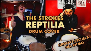 The Strokes Reptilia Drum Cover Feat Groove Escuela del ritmo [upl. by Zacharias]