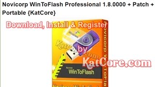 Novicorp WinToFlash Professional 180000  Patch  Portable May2017 [upl. by Edwin61]