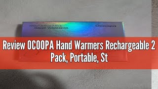 Review OCOOPA Hand Warmers Rechargeable 2 Pack Portable Stylish Powerful Electric Handwarmers Re [upl. by Yna]