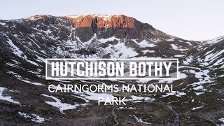 Hutchison Memorial Bothy  Cairngorms National Park Scotland  4K Drone Footage [upl. by Ail]