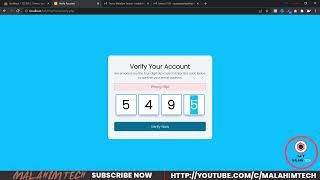 Php Email Verification  Ajax html css javascript [upl. by Rundgren]